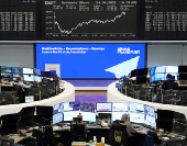 German share price index DAX graph is pictured at the stock exchange in Frankfurt