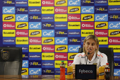 Rueda de prensa de Sebastián Beccacece  para enfrentar a Brasil