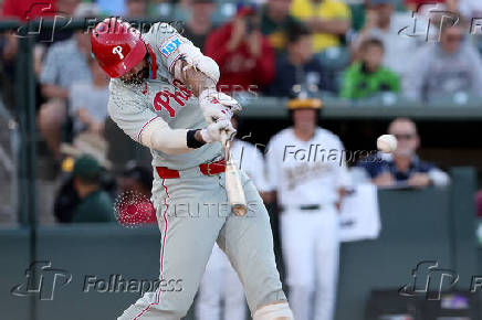 MLB: Philadelphia Phillies at Athletics