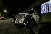 Carros expostos no museu de Antiguidades Mecânicas Roberto Lee