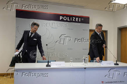 Graz police and prosecutors hold a press conference following school shooting, in Graz