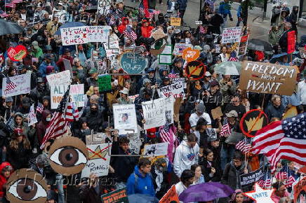No Kings Protest against Donald Trump in New York