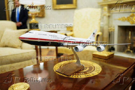 U.S. President Donald Trump meets with players of the Juventus soccer team at the White House in Washington
