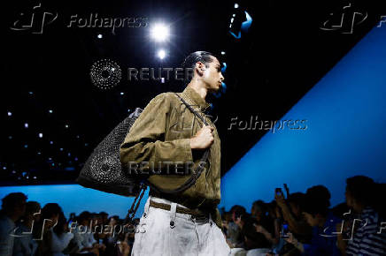 Giorgio Armani presents Spring-Summer 2026 menswear collection, in Milan