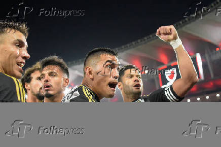 Partida entre Flamengo e Atletico Mineiro válida pela  Copa do Brasil.