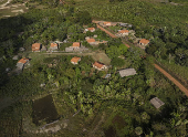 ista de drone de moradias no Quilombo Conceição, em Bequimão (MA)