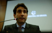 O presidente do BC, Gabriel Galípolo, que se reuniu com representantes de quatro bancos