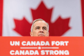 Canada?s Prime Minister Mark Carney makes a campaign stop in Saint-Eustache