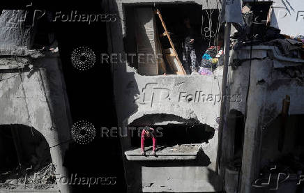 Aftermath of an Israeli strike in Jabalia