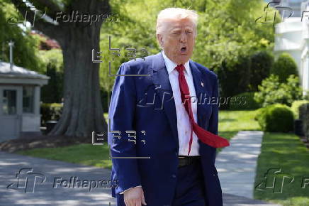 US President Donald Trump departs to Michigan on his 100 days in office