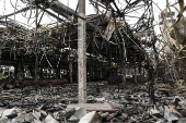 Aftermath of an Israeli airstrike, in Sanaa