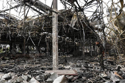 Aftermath of an Israeli airstrike, in Sanaa