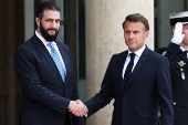 French President Macron receives Syria interim leader Ahmed Al-Charaa