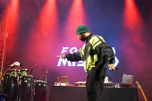 Virada Cultural, o cantor Rapper Rashid, no palco de Itaquera