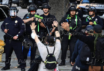 Protests against immigration sweeps continue, in Los Angeles