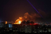 Russian drone and misille strike in Kyiv