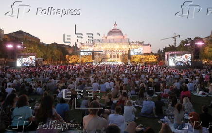 Outdoor classical music festival in Zagreb