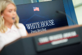 White House Press Secretary Leavitt holds a press briefing at the White House