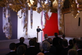 Macron hosts decoration ceremony for restorer of Notre-Dame Cathedral