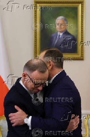 Polish President Duda meets with President-elect Nawrocki, in Warsaw