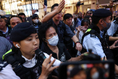 36th anniversary of the crackdown on pro-democracy demonstrators at Beijing's Tiananmen Square in 1989, in Hong Kong