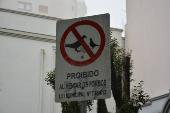 Placa _ Proibido alimentar pombos