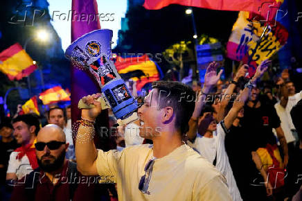Protest against Spain's Prime Minister Sanchez's government, in Madrid