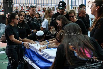 Funeral of hostage Yonatan Samerano, in Tel Aviv