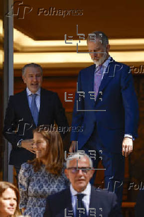 El rey recibe en audiencia a una representación del Patronato de la Fundación Centro Nacional del Vidrio
