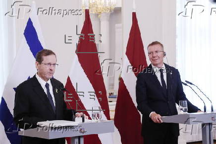 Israeli President Isaac Herzog visits Latvia