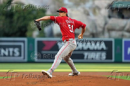 MLB: Cincinnati Reds at Los Angeles Angels