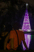 Inauguração da árvore de Natal do parque Ibirapuera