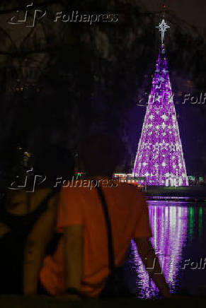 Inauguração da árvore de Natal do parque Ibirapuera