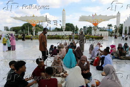 Eid Al Fitr holiday in Banda Aceh, Indonesia