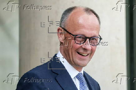 New German Chancellor Merz visits Paris