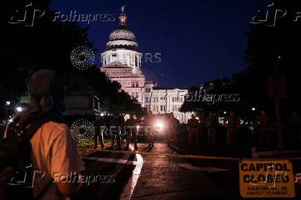 Rally in solidarity with Los Angeles protests against federal immigration sweeps, in Austin