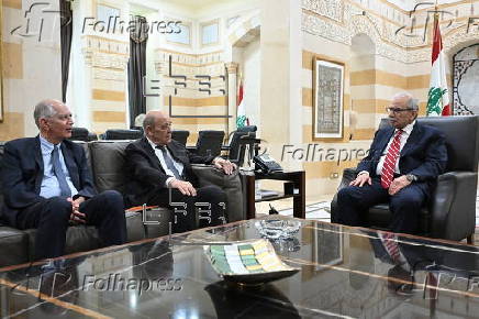 France's Special Envoy to Lebanon Le Drian visits Beirut