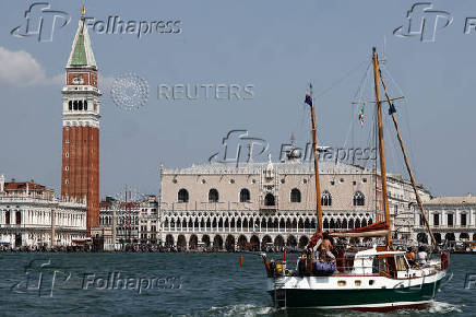 Venice ahead of the expected wedding of Amazon founder Jeff Bezos and Lauren Sanchez