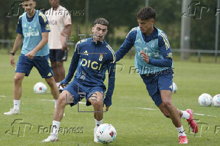 Primer entrenamiento del Oviedo en Primera División tras 24 años