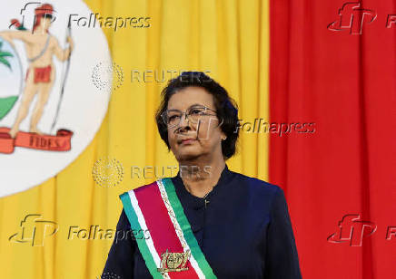 Suriname's Jennifer Simons sworn in as president, in Paramaribo