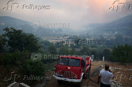 Wildfire in Albania