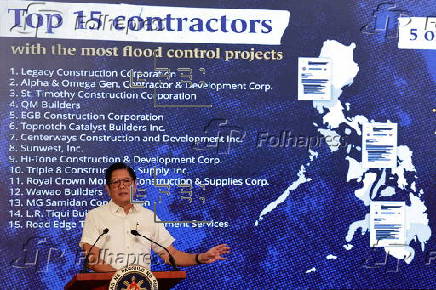 Philippine President Marcos holds press conference in Manila