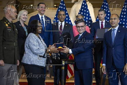 Congressional Gold Medal ceremony for the 369th Infantry Regiment's Harlem Hellfighters