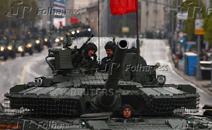 Rehearsal for Victory Day parade in Moscow