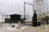 Vista do Copacabana Palace onde Lady Gaga está