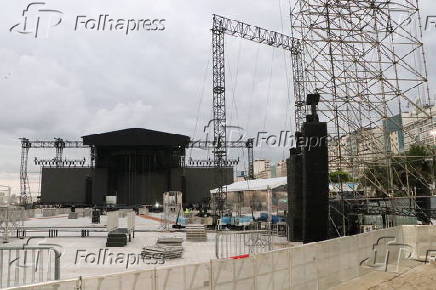 Vista do Copacabana Palace onde Lady Gaga está