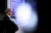 Honda CEO Toshihiro Mibe attends a business briefing in Tokyo