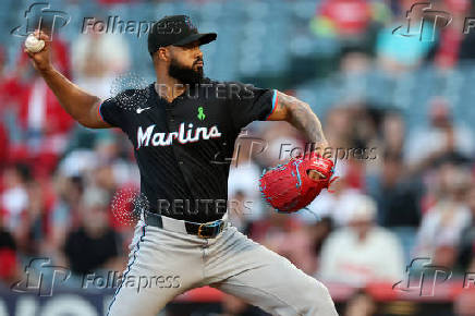 MLB: Miami Marlins at Los Angeles Angels