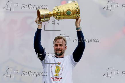 DFB Cup celebration of VfB Stuttgart in Stuttgart
