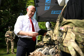 British Defence Secretary John Healey Visits Warminster Garrison Following Publication Of The Strategic Defence Review